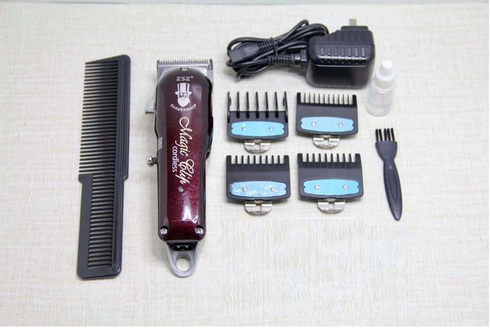 Tông Đơ Lưỡi Kép ZSZ F52 Phiên Bản Vỏ Kim Loại, Cữ Gá Thép Mới Nhất 2021 Hair Clipper