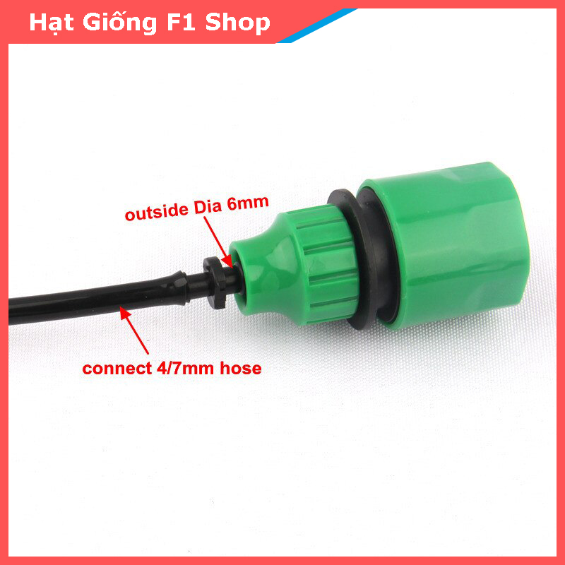Đầu nối nhanh ống nước 20-16 kết nối nhanh hai đầu ống nước phi 20 xuống phi 16