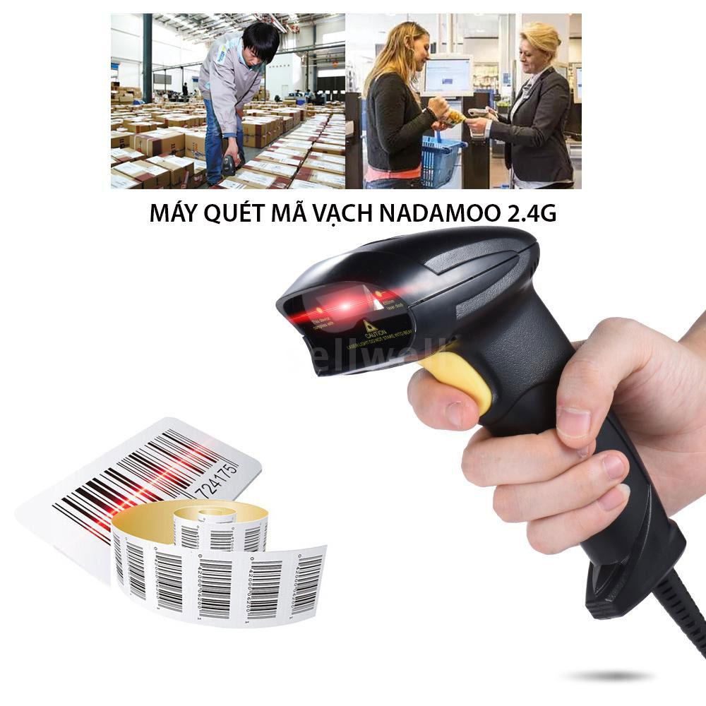 Máy Quét Mã Vạch Không Dây, Máy quét mã vạch tính tiền, Thiết bị đọc mã vạch, Máy quét mã vạch không dây bằng laser tốc độ quét nhanh, chính xác ngay lần đọc đầu tiên. Bảo hành 1 đổi 1