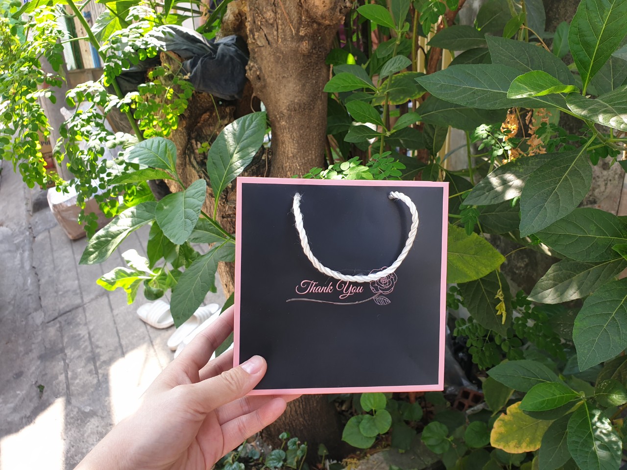 25 cái Túi số 14 Đen - Túi giấy vuông đựng mỹ phẩm phụ kiện nước hoa quà tặng