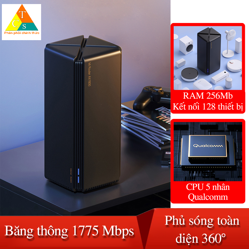 Bộ phát wifi xiaomi mi router ax1800 hỗ trợ mesh wifi 6