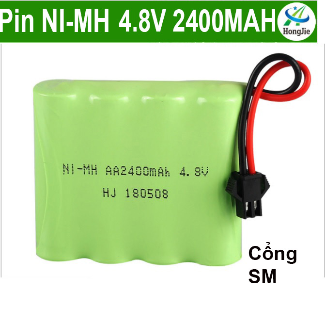 Pin sạc 4.8v 2400mah ni-cd cho xe ô tô điều khiển cổng sm