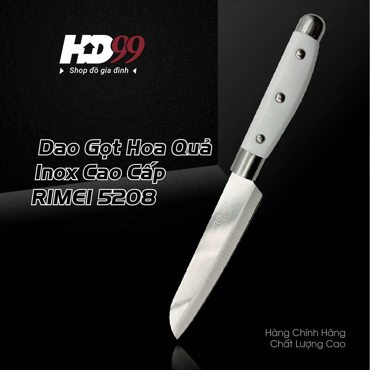 Dao gọt hoa quả inox cao cấp rimei 5208