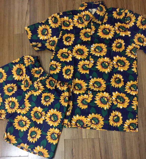 [ Hot Trend 2020] Bộ Đồ Đi Biển Cặp Đôi và Gia Đình Hai Màu Như Hình Siêu Hot