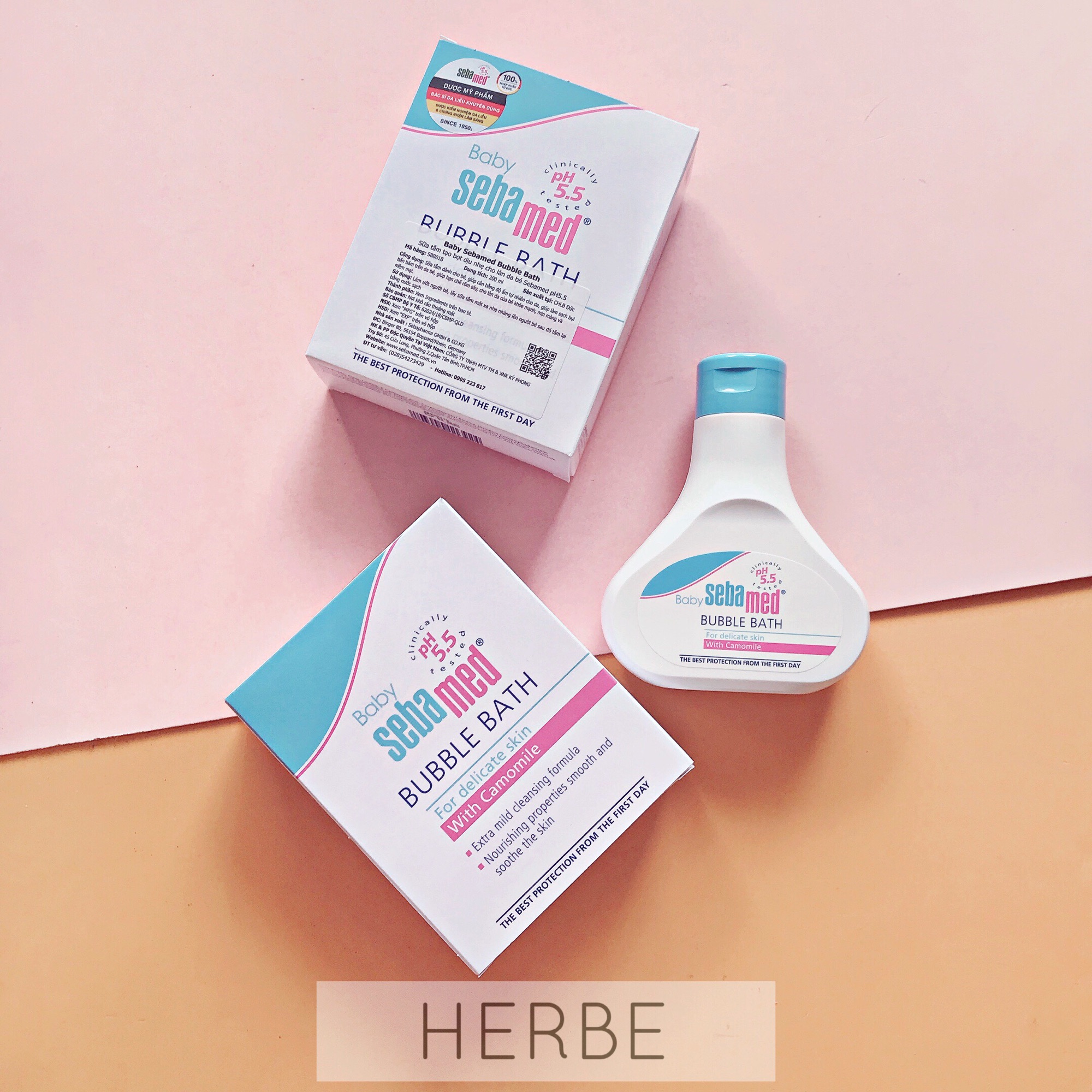 Sữa tắm cho bé sebamed baby bubble bath - ph5.5