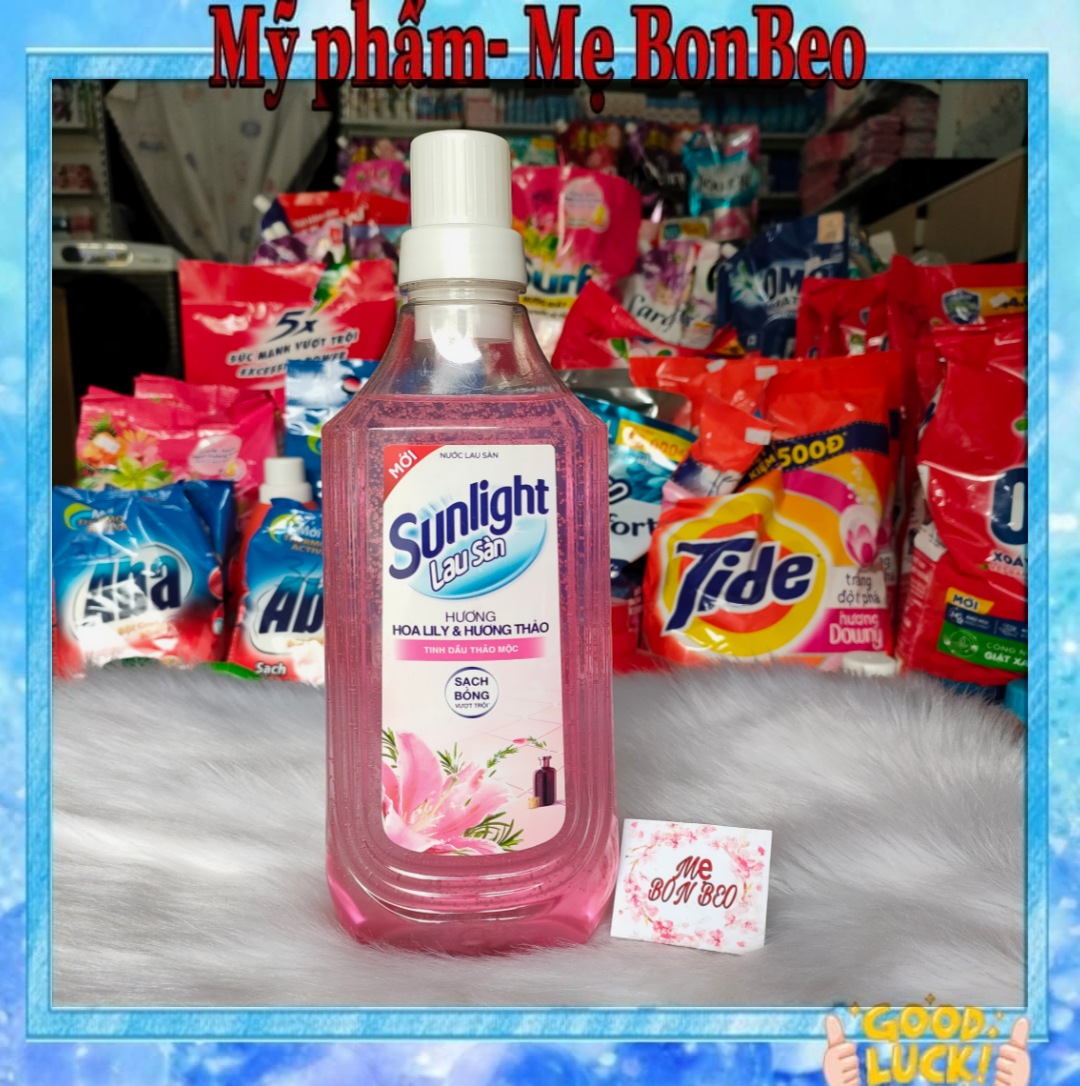 Nước lau sàn Sunlight Tinh Dầu Thiên Nhiên Hoa Lily chai 1kg