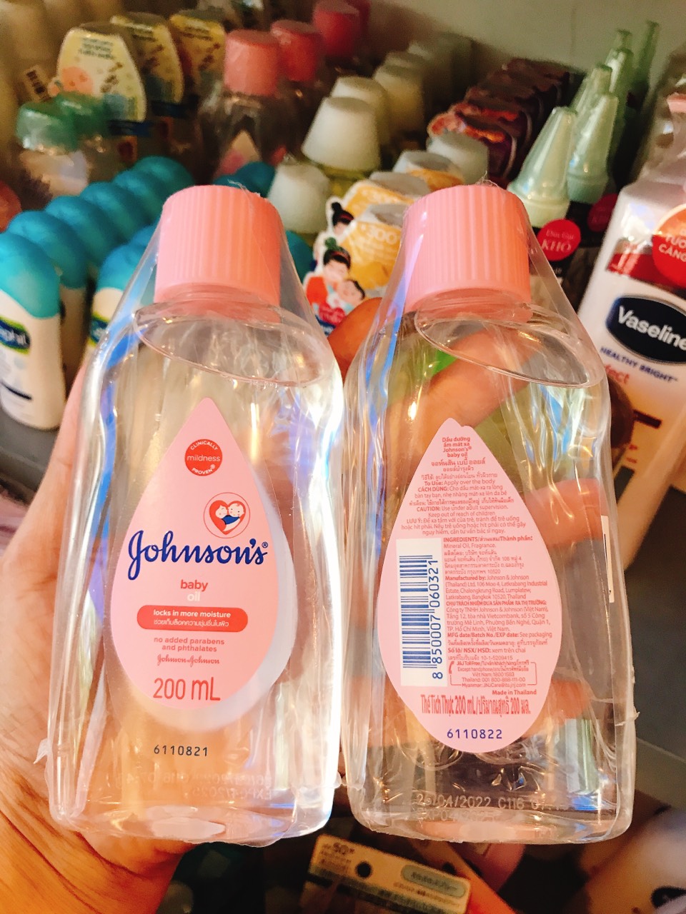 Dầu Massage Johnson Baby oil 200Ml