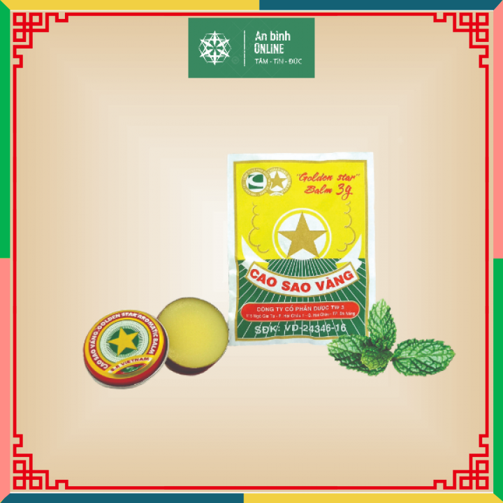 Dầu cù là cao sao vàng tw3 chính hãng 3gr