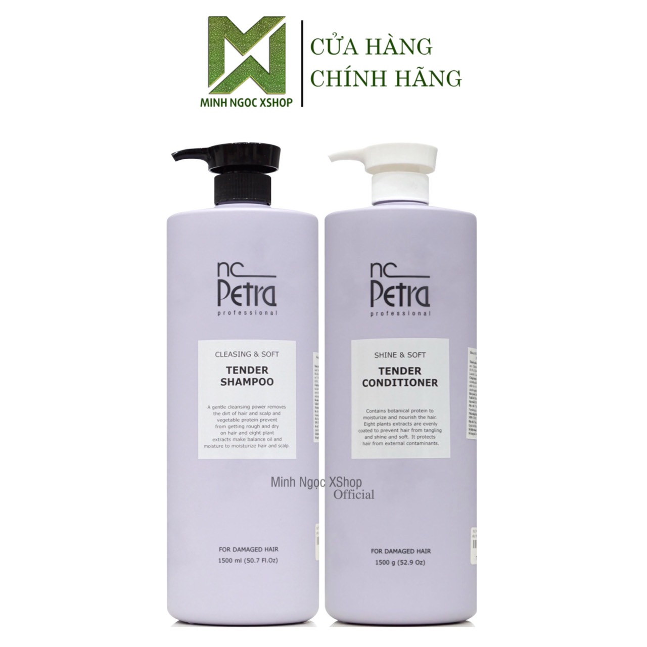 Dầu gội xả siêu mượt công nghệ sinh học Nc Petra Tender 1500ML