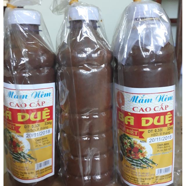 Mắm nêm Bà Duệ 500ml đặc sản Huế combo 3 chai  THƯỜNG