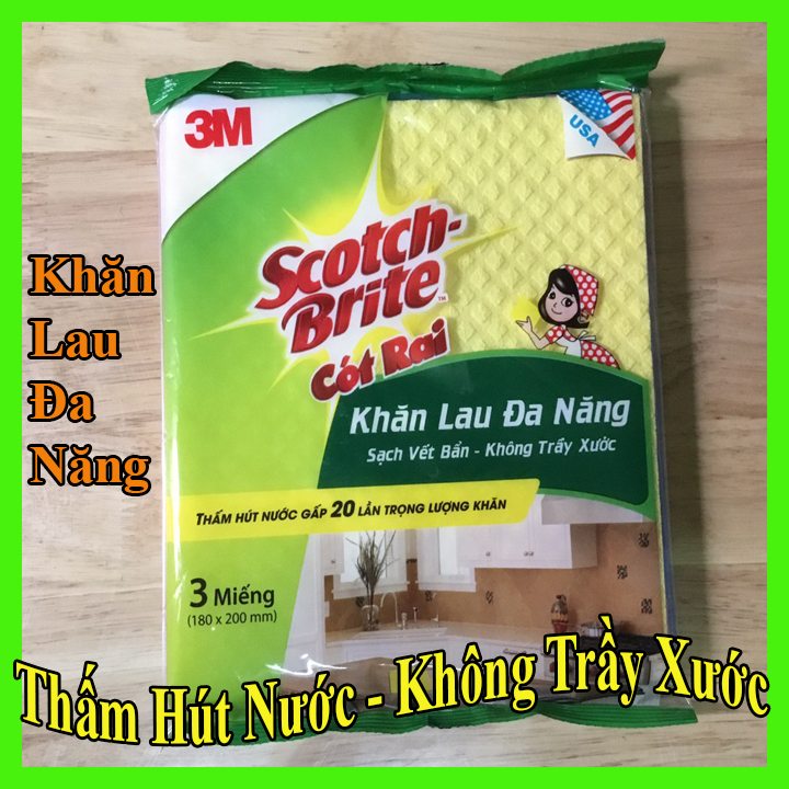 Khăn lau đa năng Scotch Brite khăn lau đa năng