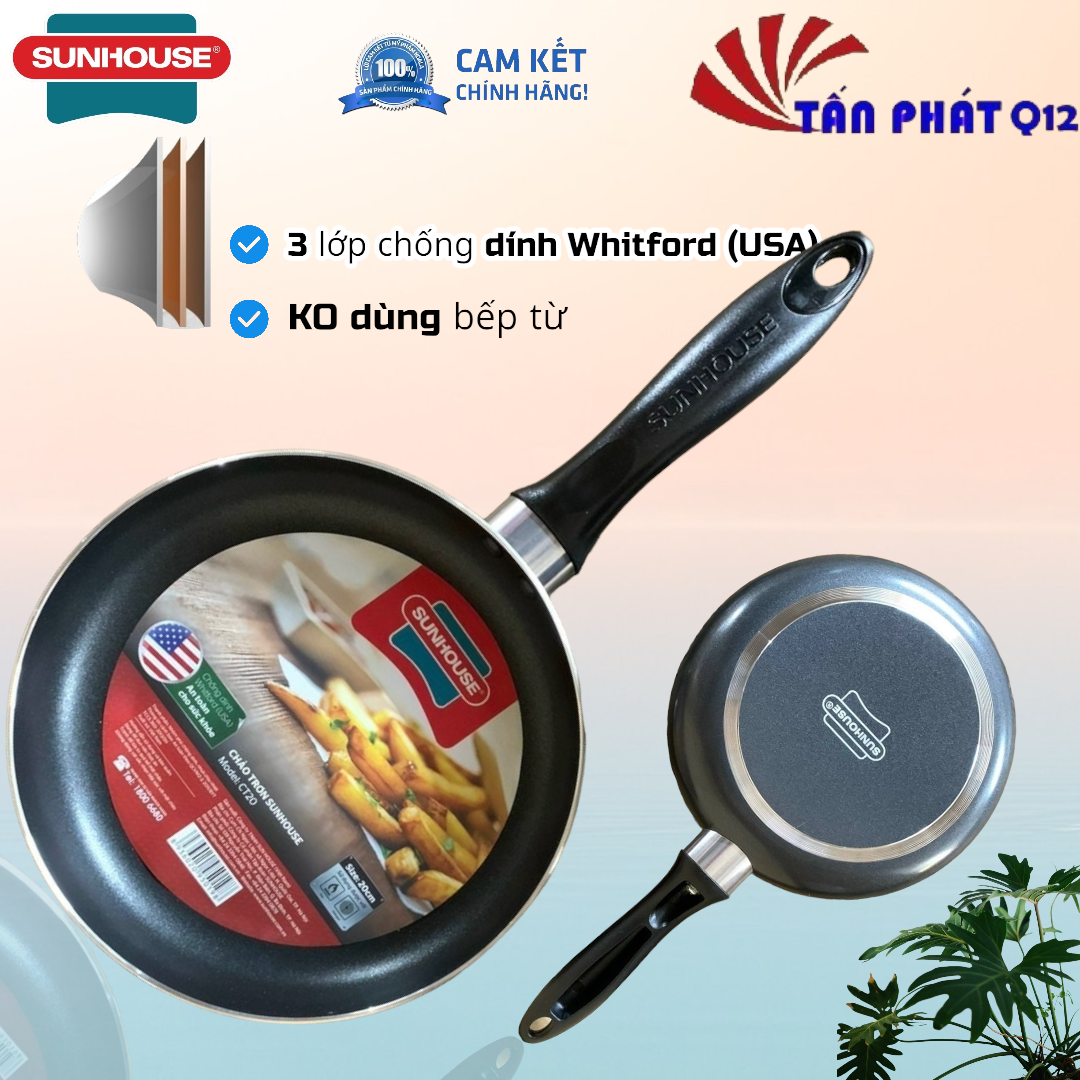 [HCM]CHẢO CHỐNG DÍNH SUNHOUSE ĐỦ SIZE