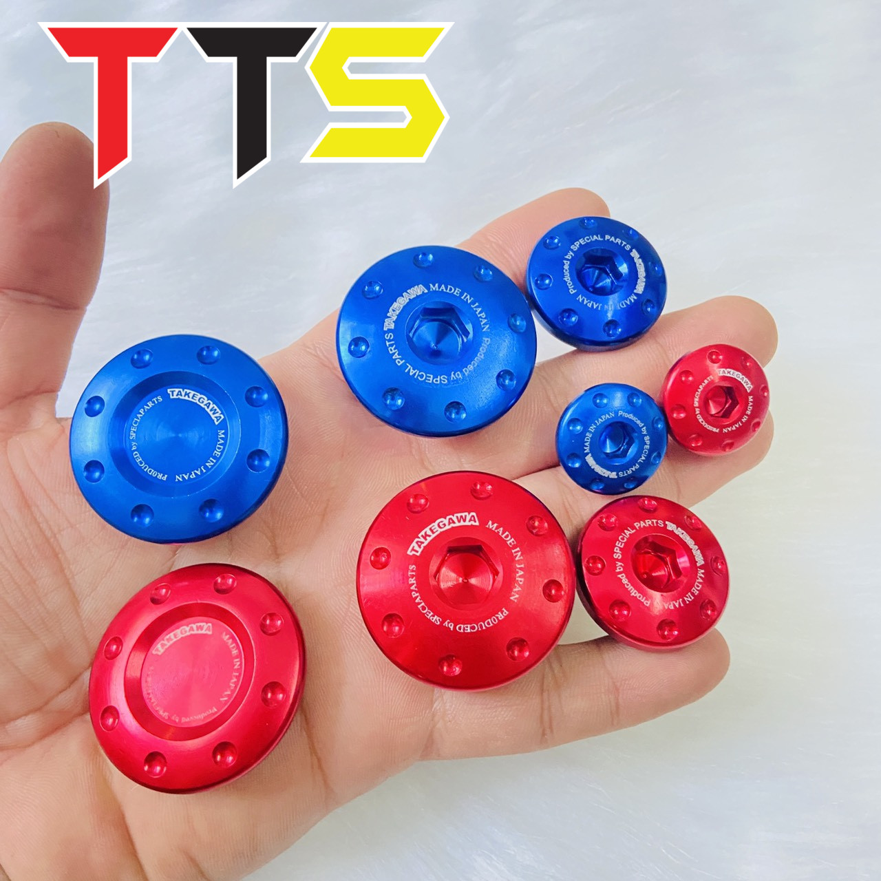 Ốc mâm lửa, ốc nắp nhớt, ốc chụp sên hộp cạt te Takagewa xe HONDA WAVE, DREAM, FUTURE