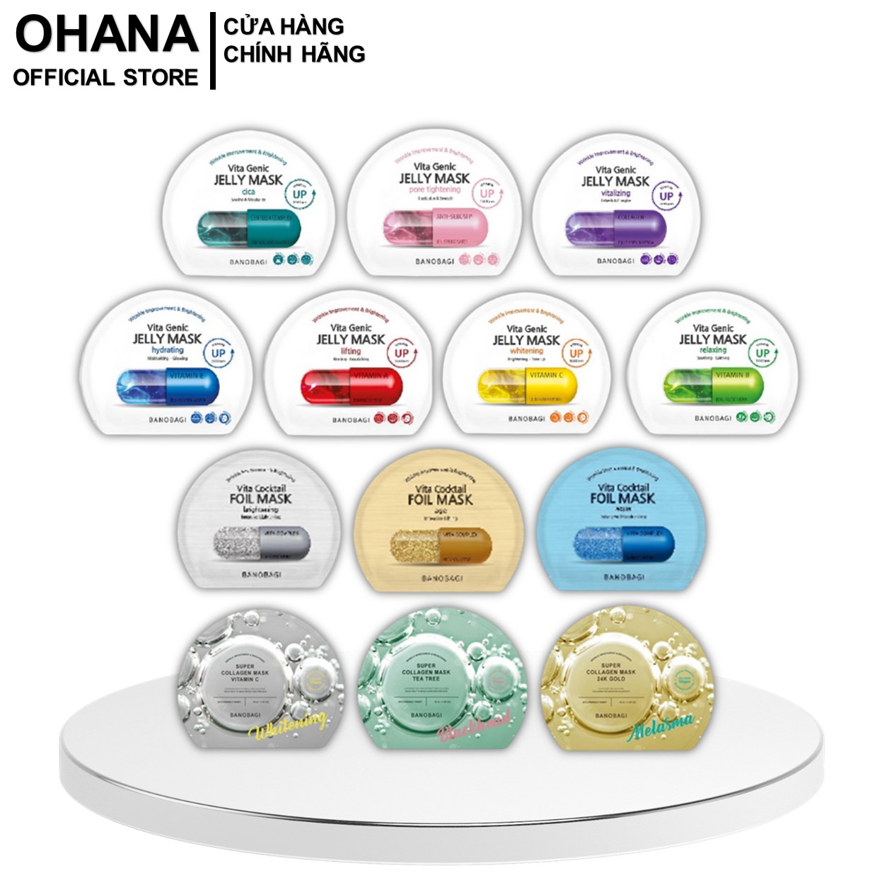 Mặt nạ dưỡng da vitamin vita genic jelly mask banobagi