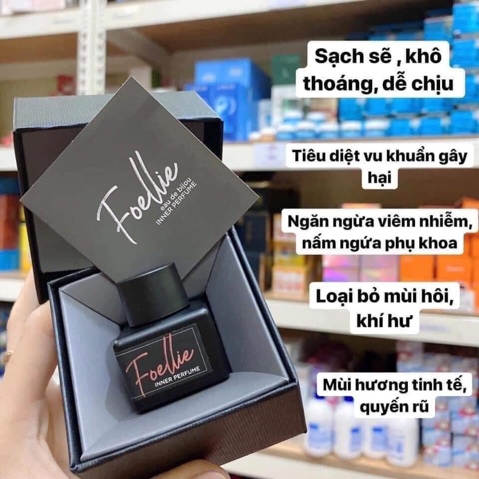 Nước hoa vùng kín FOELLIE Hàn Quốc ngăn ngừa viêm vùng kín 5ml nước hoa nữ thơm lâu bím thơm nhẹ nhàng bim bim Sexy quyến rũ