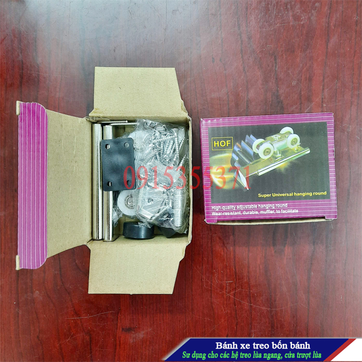 [HCM]Bộ bánh xe treo cửa bộ bánh xe kéo trượt