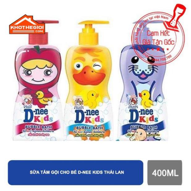01 chai Sữa tắm gội Dnee Kids Bubble Bath thái lan cho trẻ trên 3 tuổi 400ml