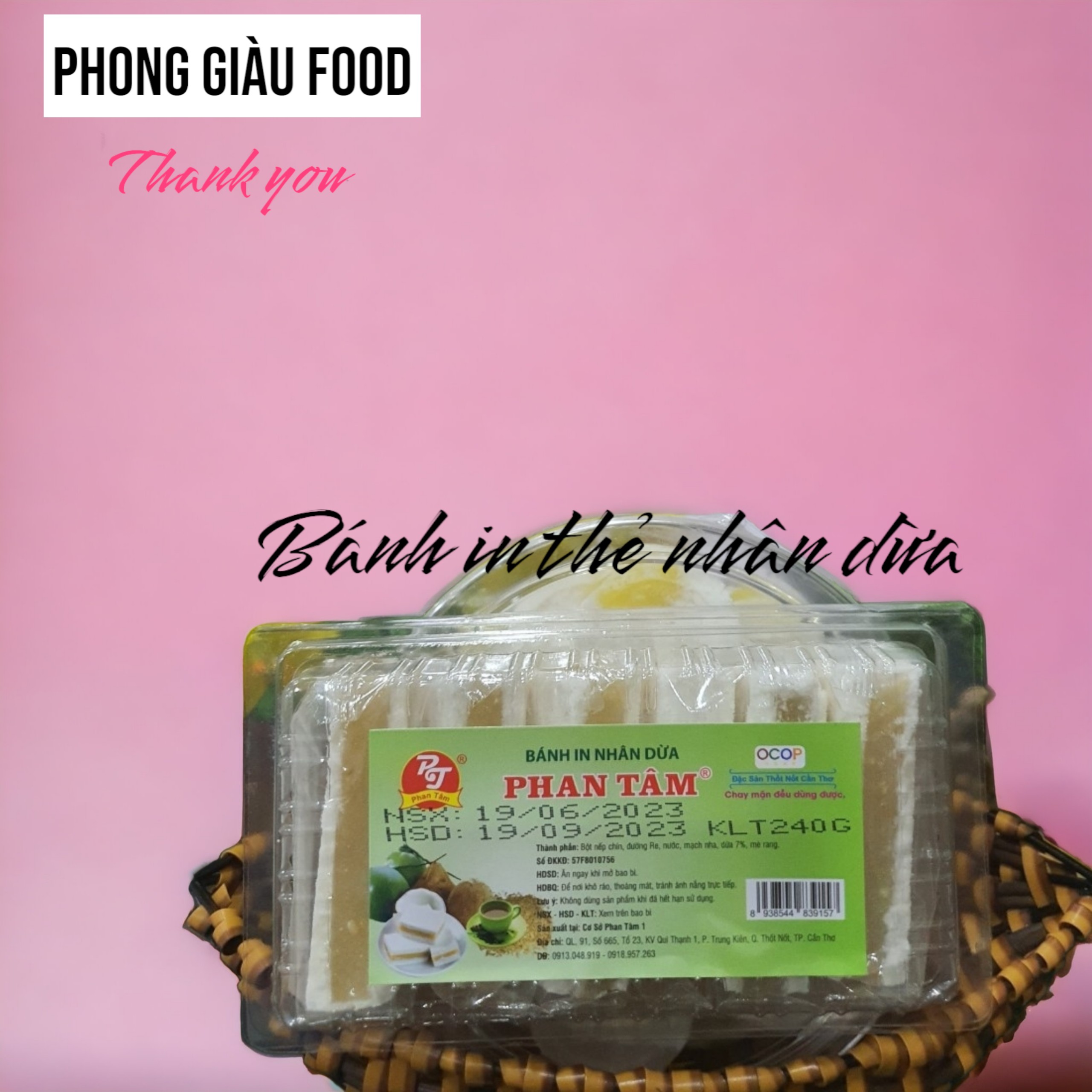 Bánh in thẻ 4 mùi