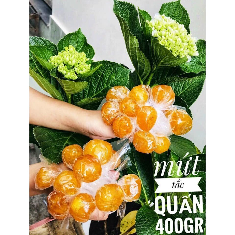 Mứt tắc nguyên trái quấn kẹo 500gram