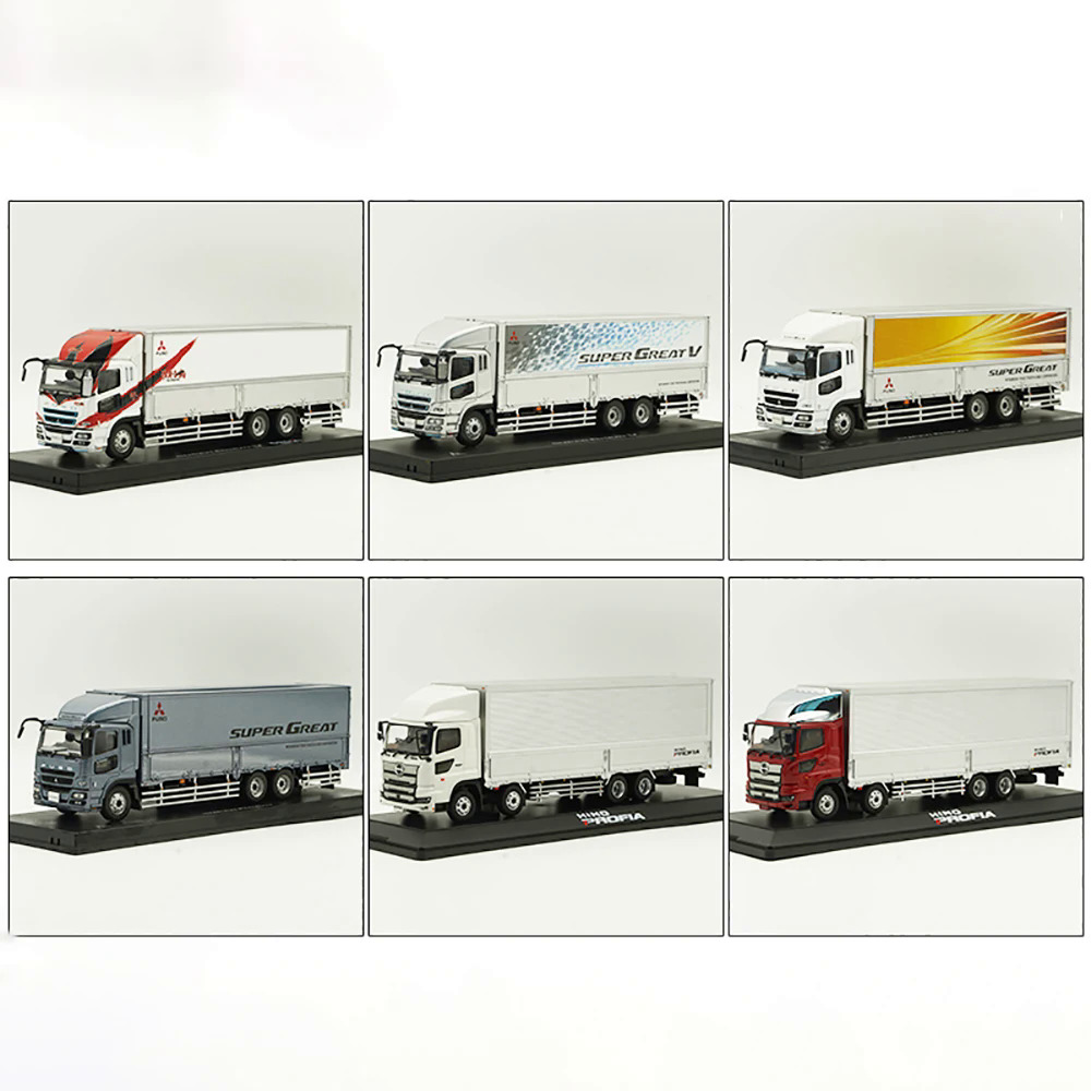 Đúc hợp kim vận chuyển hàng hóa Xe mô hình quy mô 1:43 mitsubi Fuso supergreat container Xe tải vận chuyển xe mô hình đồ chơi tĩnh xe