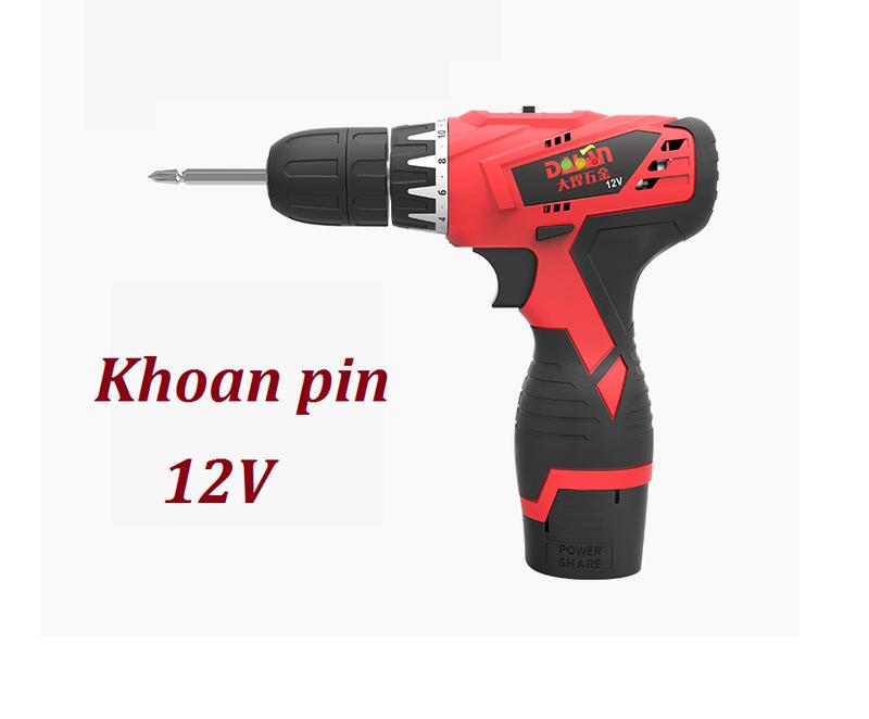 MÁY KHOAN PIN 12V Dafan, may khoan khong day, khoan pin 12v da nang