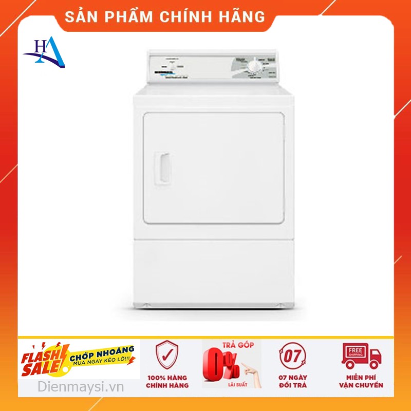 Máy sấy quần áo Speed Queen LES17AWF3022 15kg, màu trắng, cửa ngang, công suất 5200W