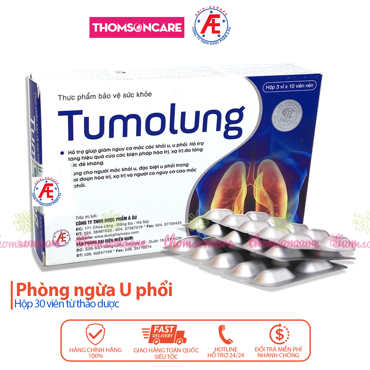 Tumolung - hỗ trợ cho người bị các khối u phổi từ thảo dược, từ cao bồ công anh, cao hoàng kỳ