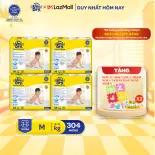 Combo 4 Tã dán UniDry Siêu khô thoáng gói Super Jumbo mới size M76/L68/XL62