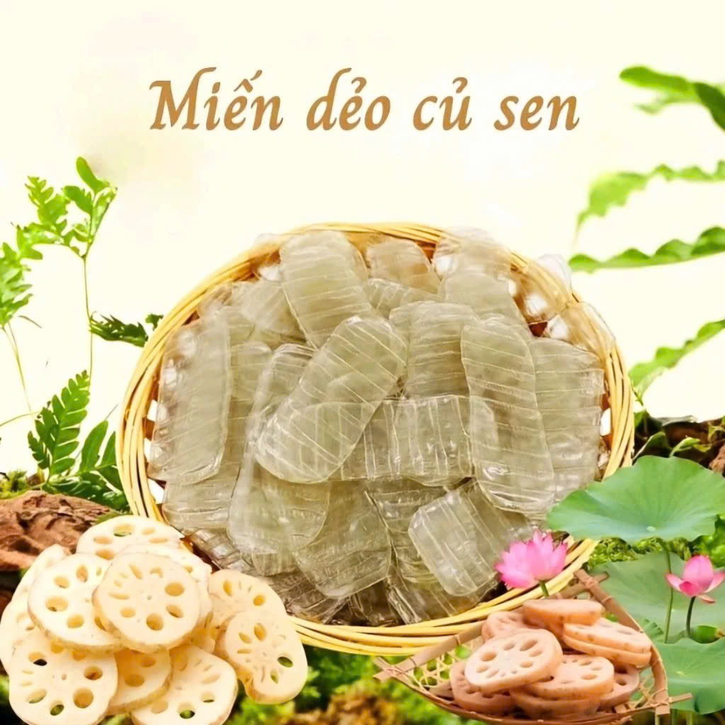 Miến Củ Sen Loại Ngon 500gr 👉 Được Làm từ tinh bột Củ Sen Thanh mát tốt cho sức khỏe