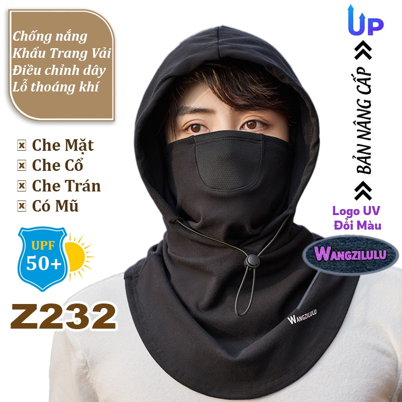 Bịt Mặt Chống Nắng Nam Khăn Ống Đa Năng Đi Phượt Chống Tia UV ( Khẩu Trang Trùm Đầu Full Kín Vải Dày Logo Đổi Màu )