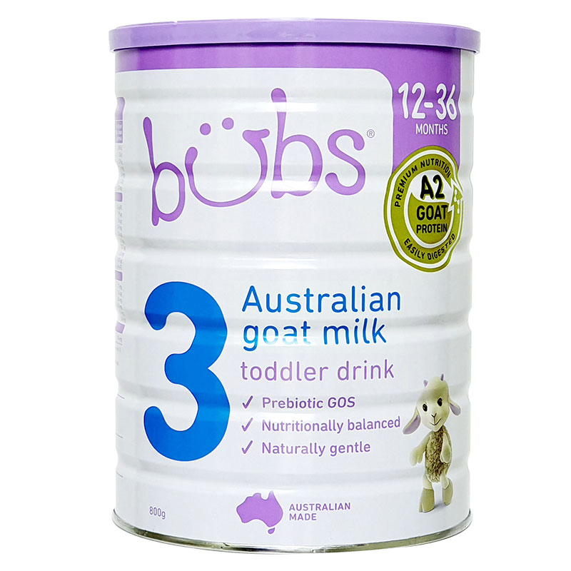 Sữa dê bubs số 3 800g nhập khẩu từ úc
