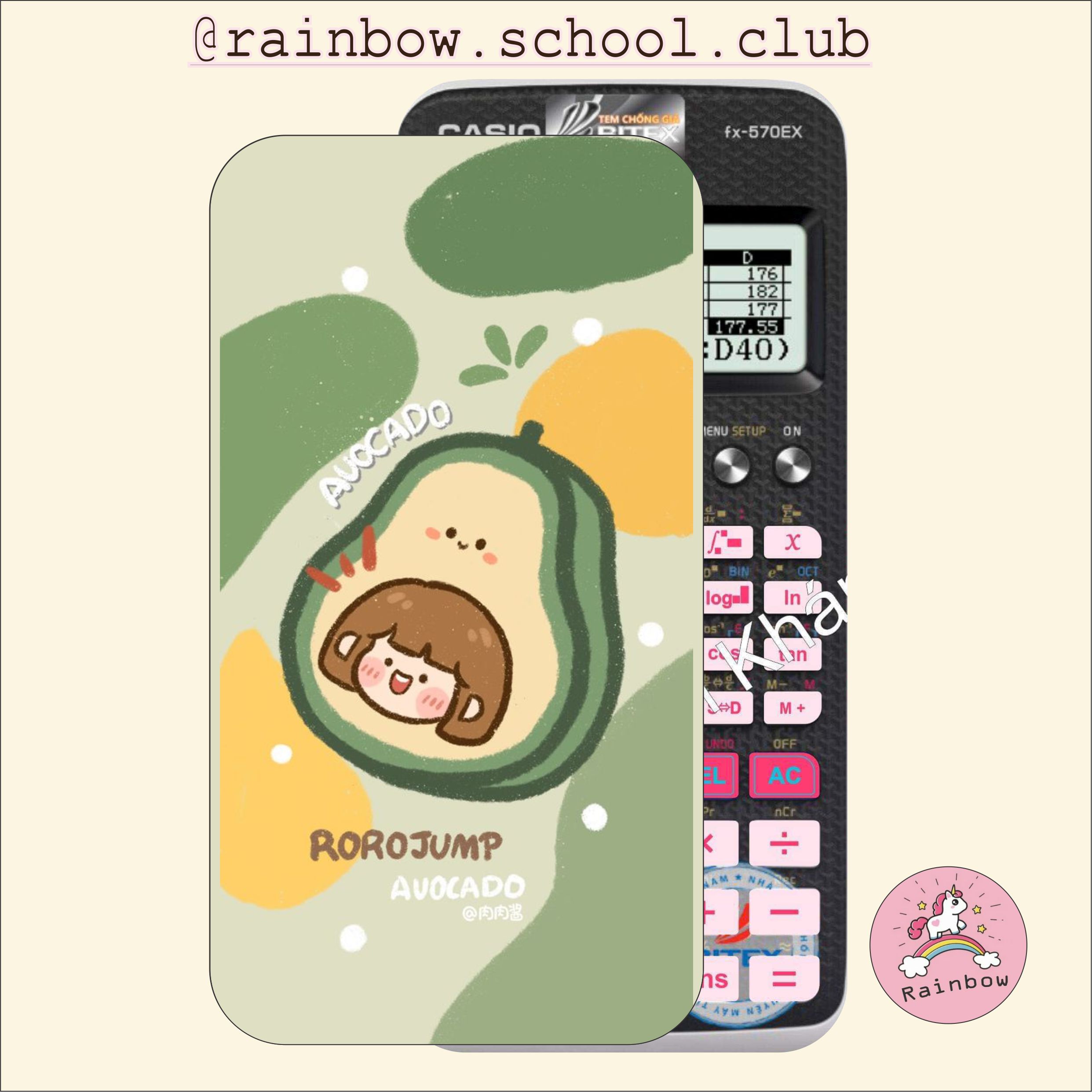 Miếng dán decal in theo yêu cầu máy tính casio,vinacal