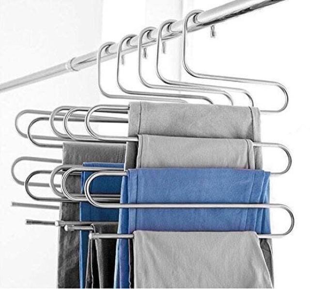 Móc treo quần inox 5 tầng hàng đẹp