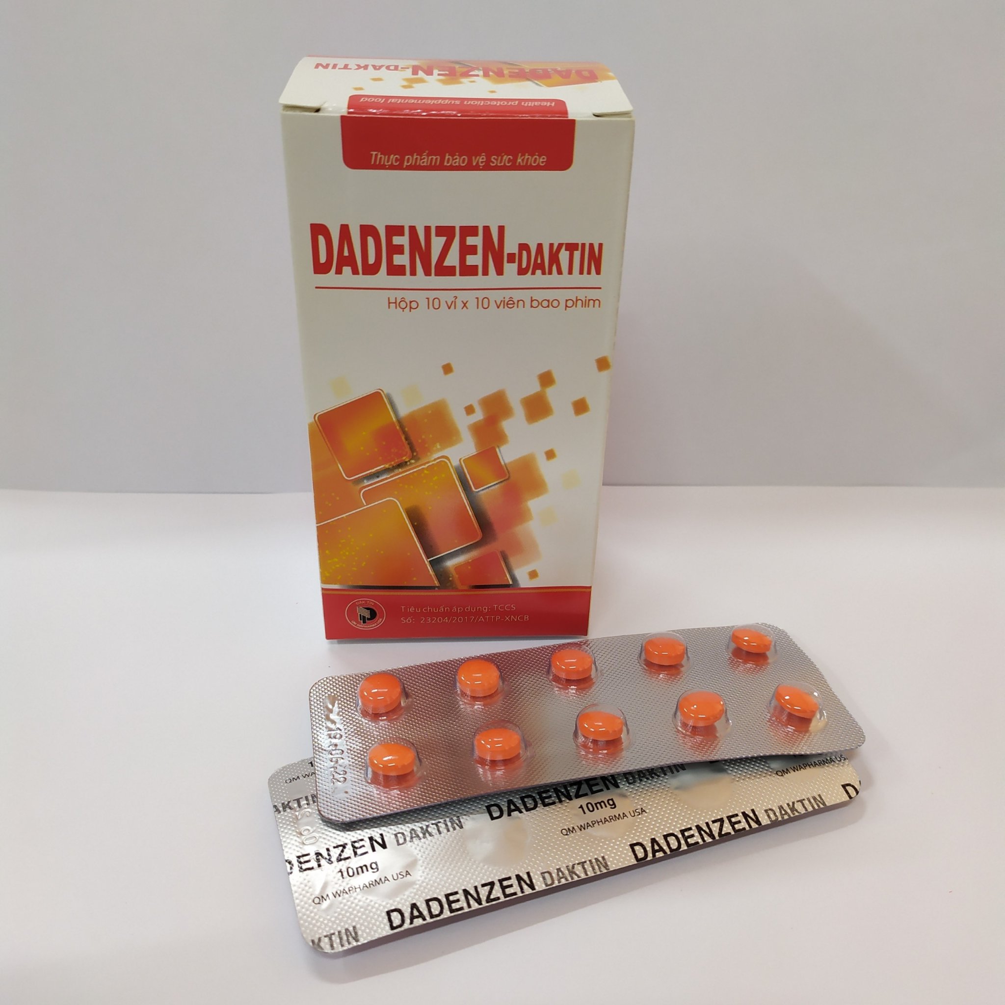 Viên uống DADENZEN DAKTIN Hộp 100 viên giúp giảm sưng đau trong trường hợp viêm khớp,viêm họng ( Thực Phẩm bảo vệ sức khỏe)