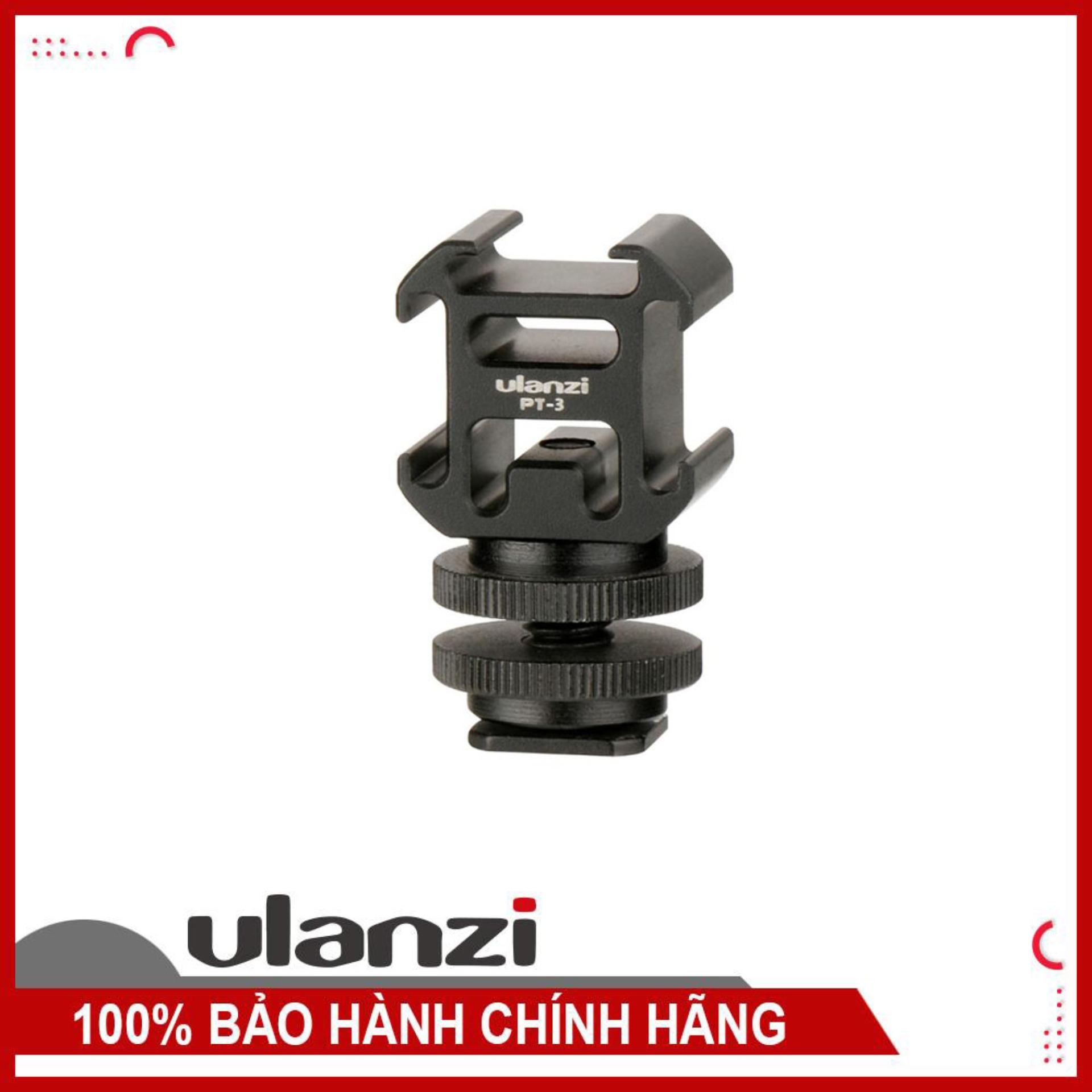 Cold shoe mount gắn micro/đèn led dành cho máy ảnh - ulanzi pt-3s
