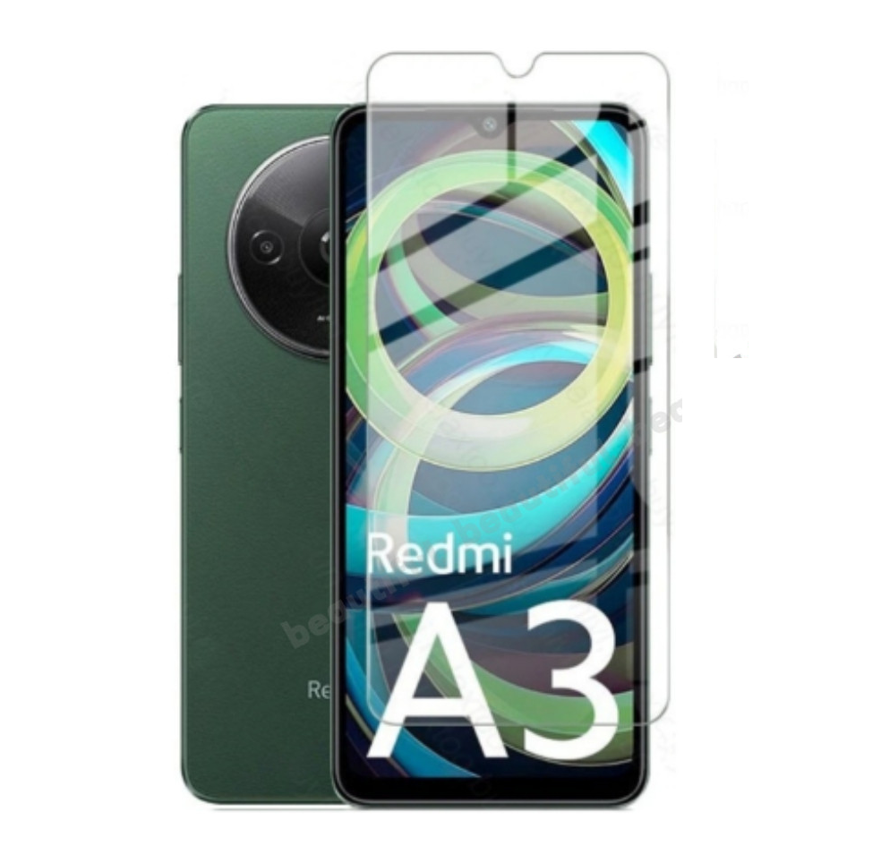 Kính cường lực Xiaomi Redmi A3 2024 trong suốt không full Glass 9H