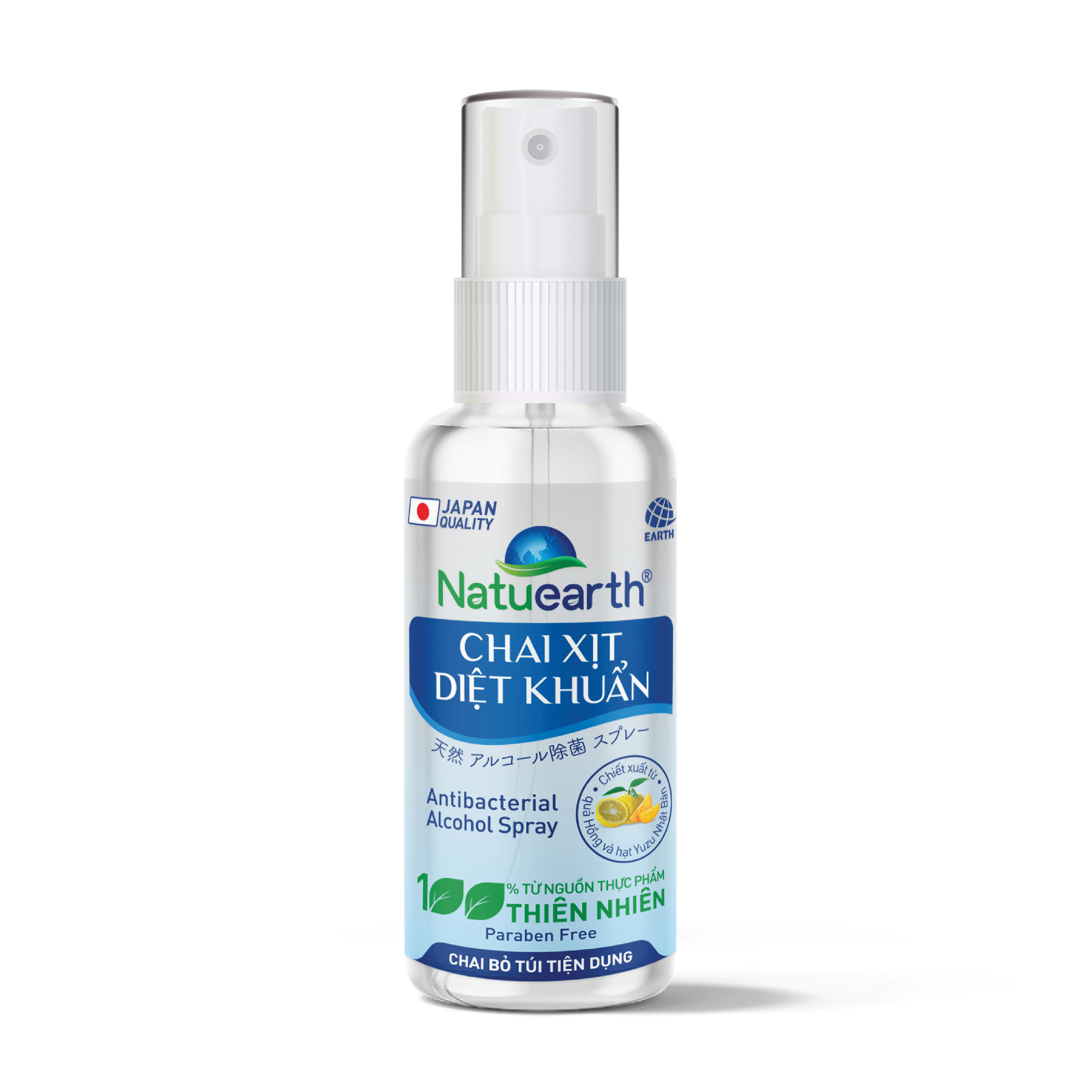 Natuearth Chai Xịt Diệt Khuẩn 60ml