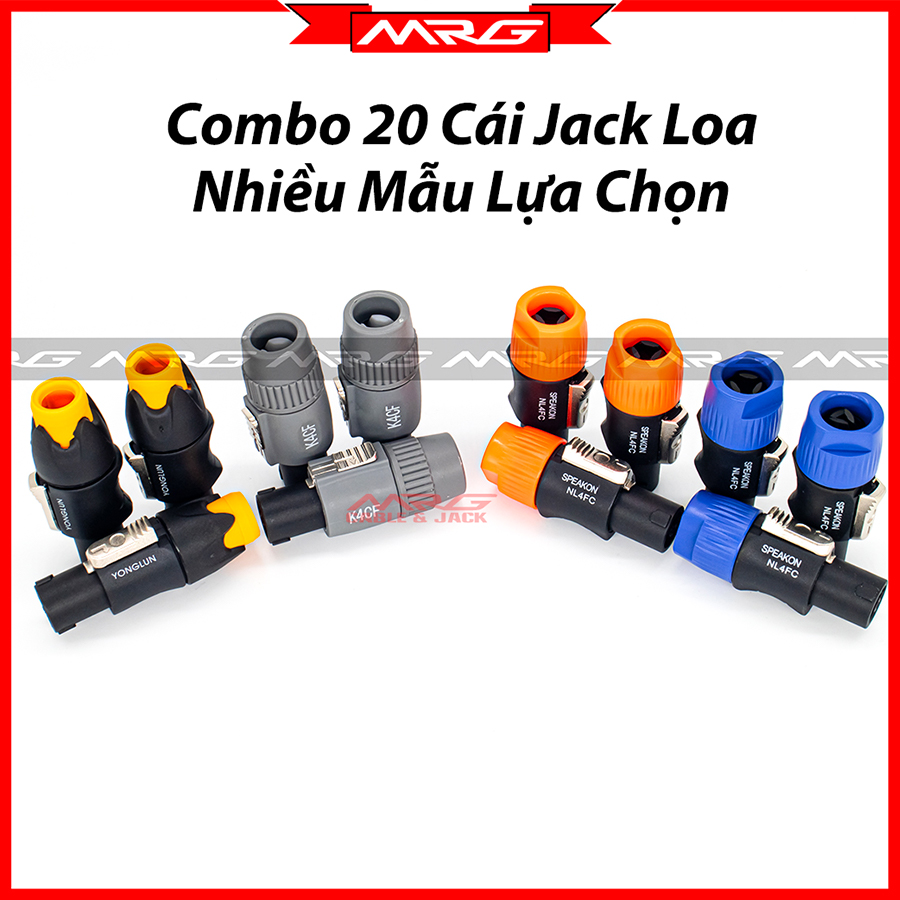 Combo 20 Cái Jack Cắm Loa Speakon Nhiều Mẫu - SP | 20 rack cắm loa 20 rack loa 20 jack loa speakon 20 giắc loa 20 giắc cắm loa 20 rắc cắm loa 20 rack cắm âm thanh 20 jack âm thanh 20 rack loa sân khấu
