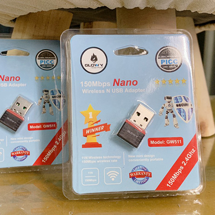 Bộ thu wifi 150mbps _ usb wifi gloway gw511 _ bảo hành trọn đời