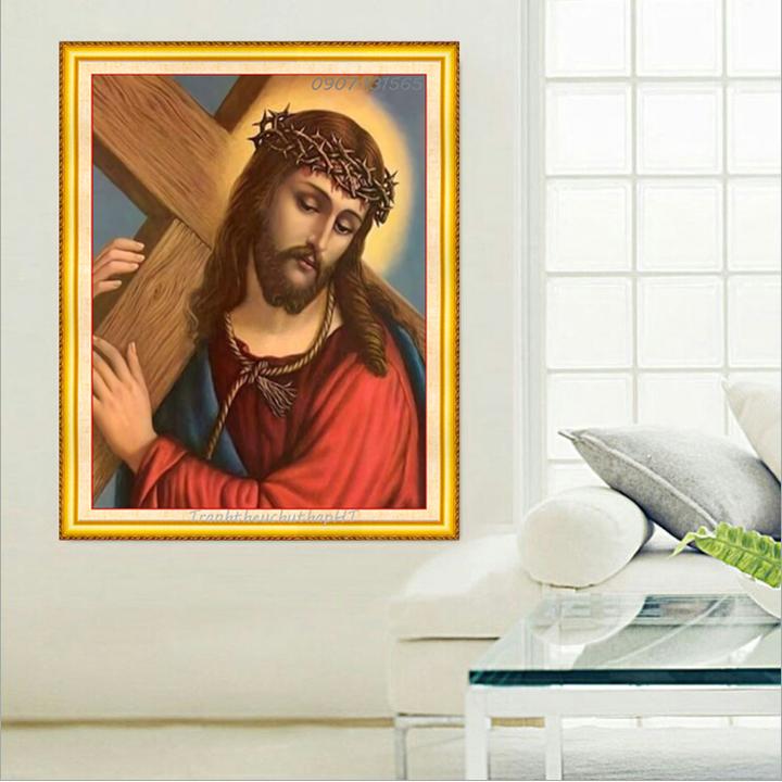 [HCM]Tranh đính đá Chúa Jesu VS464 - tự đính