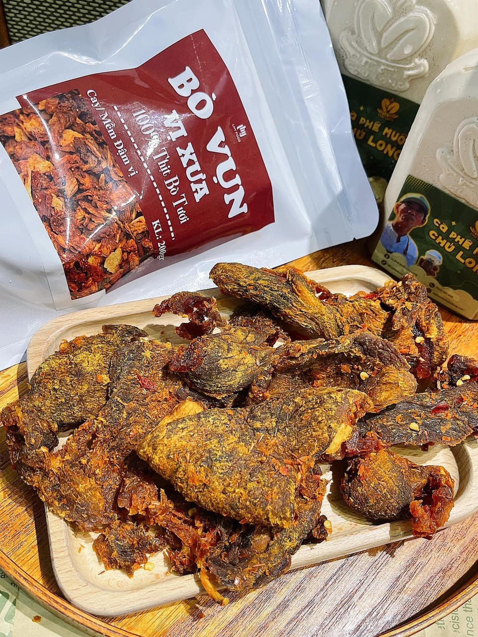 KHÔ BÒ VỤN MIẾNG TO 200G Ngon Đỉnh Chóp