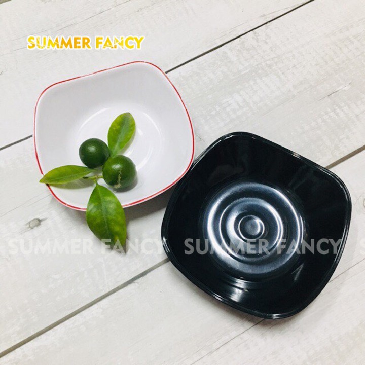 Chén Tương Vuông 11.5Cm Đựng Nước Sốt, Gia Vị, Chanh Ớt, Dĩa Sốt - Small Bowl