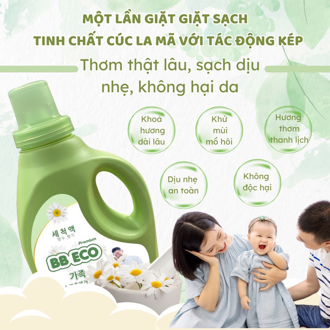 Nước giặt hữu cơ bb eco thế hệ mới