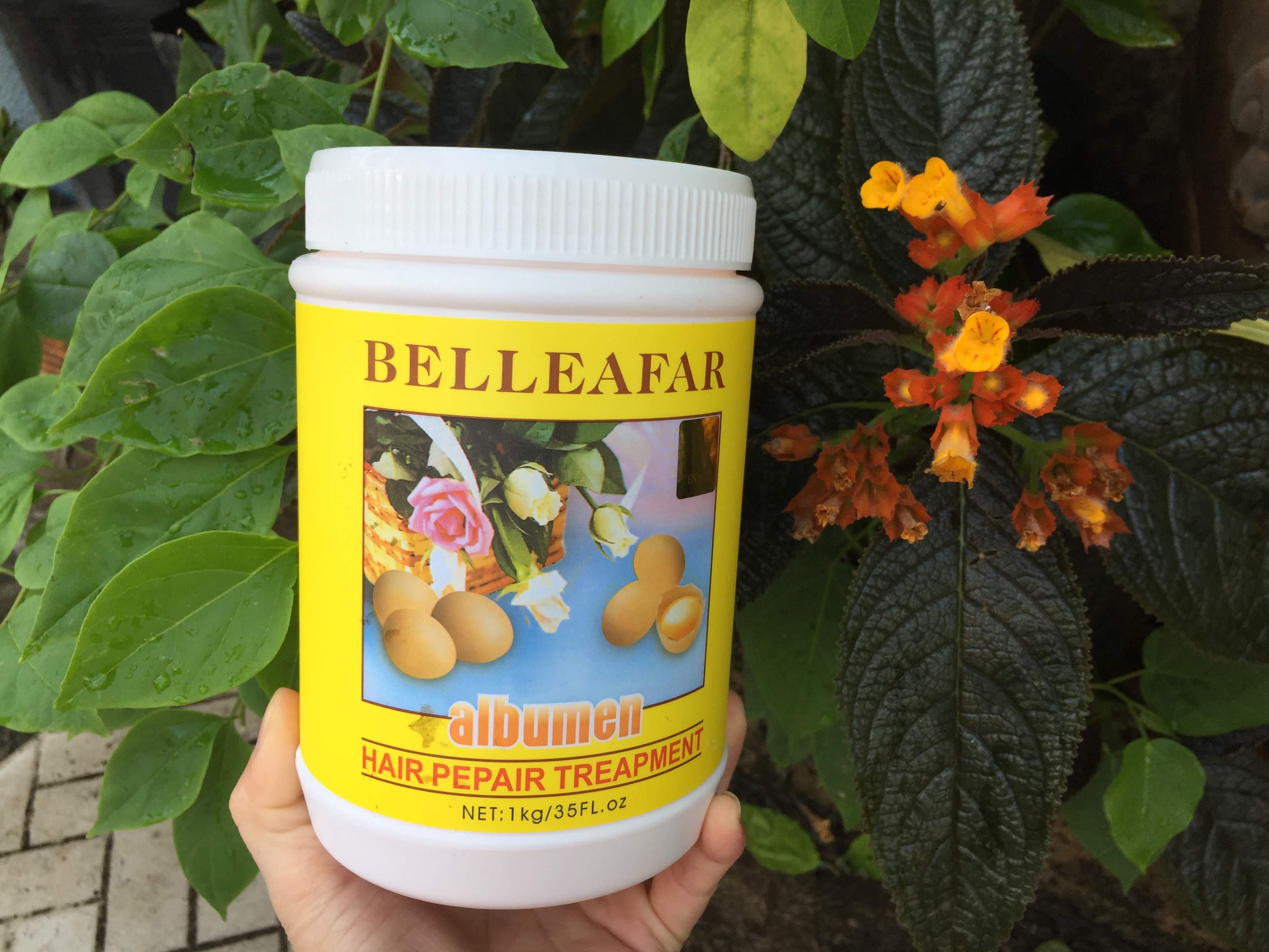 Hấp dầu chăm sóc mượt tóc Trứng gà BELLEAFAR 1kg