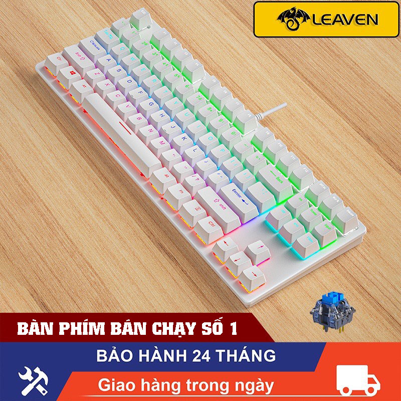 Bàn Phím Cơ Gaming K550 PRO LED RGB Phím CƠ Gõ Siêu Đã, Chơi Game Cực Đỉnh - Funii mart