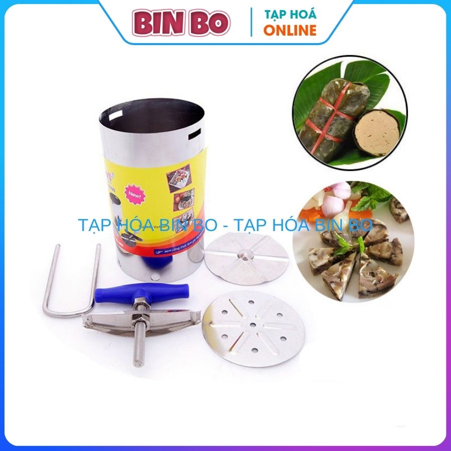 Khuôn làm giò chả inox cao cấp 0.5kg Vạn Lợi Dragon Hàng Việt Nam khuôn làm giò thủ inox