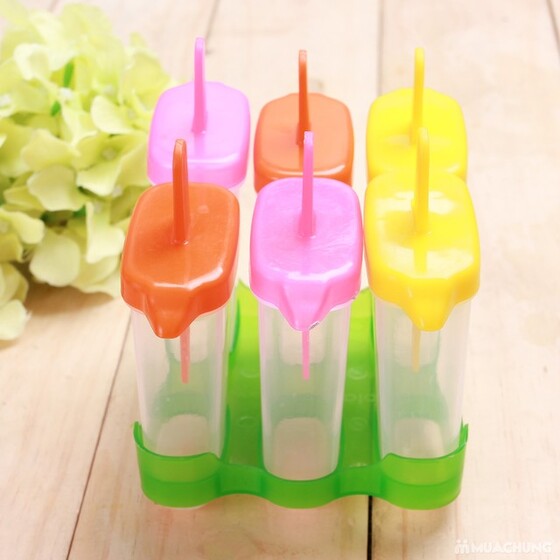 [HCM]Hộp Làm Kem Bộ Dụng cụ làm kem 6 que Công Nghệ Nhật Bản Bộ Làm Kem -Nhựa An Toàn Sản Phẩm Chính Hãng BẢO HÀNH 12 THÁNG 1 ĐỔI 1