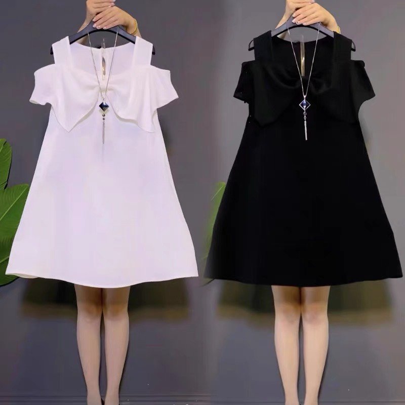 Mập fashion đầm nơ thiết kế che khuyết điểm tốt tự tin xuống phố..