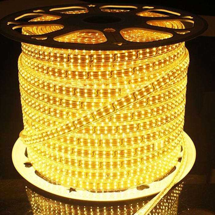 LED Dây Đôi 2835 Lõi Đồng Cao Cấp, Ánh Sáng Vàng