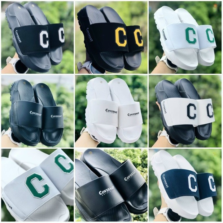 Dép Nam Nữ quai ngang,Dép Covernat độn đế 4cm chống trơn
